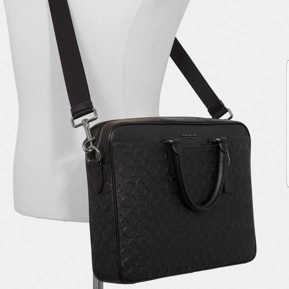 COACH Signature Briefcase Computer Laptop Bag NWT AUTHENTICITY GUARANTEE - Picture 3 of 8